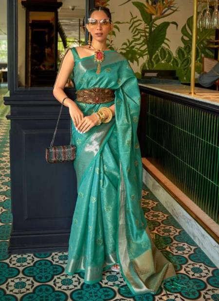 Sea Green Colour RAJTEX KAYRAA Fanct Designer Wedding Wear Heavy Latest Saree Collection 274002